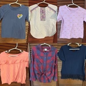 Girl's Arizona 6 Tops Lot XXS (4/5)